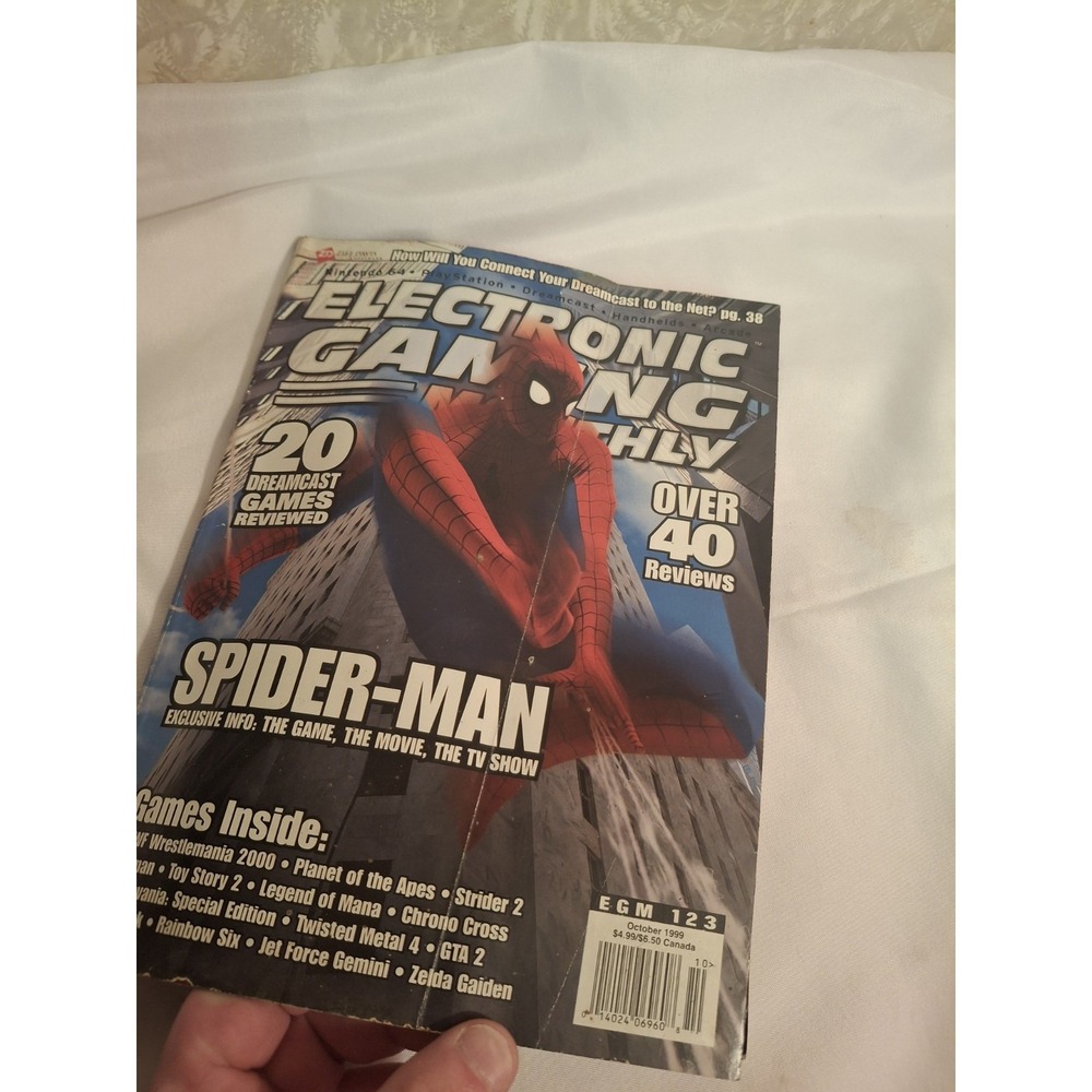 EGM Electronic Gaming October 1999 #123 Spider-Man Magazine Resident Evil 3 Ad - Picture 4 of 16